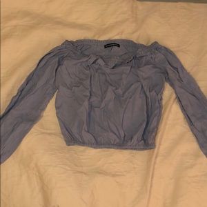 never worn brandy melville long sleeve crop too